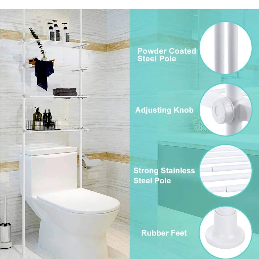 New in box factory sealed , bathroom 4 tier shelving rack …